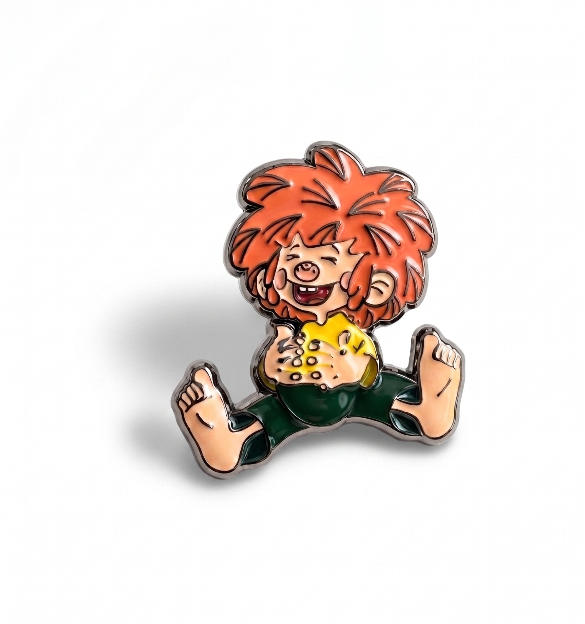 Anstecker Pumuckl lachend