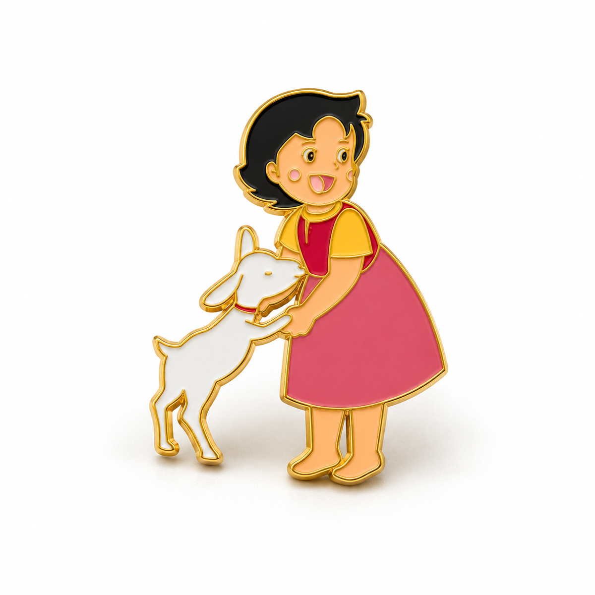 Anstecker HEIDI mit Glöckchen