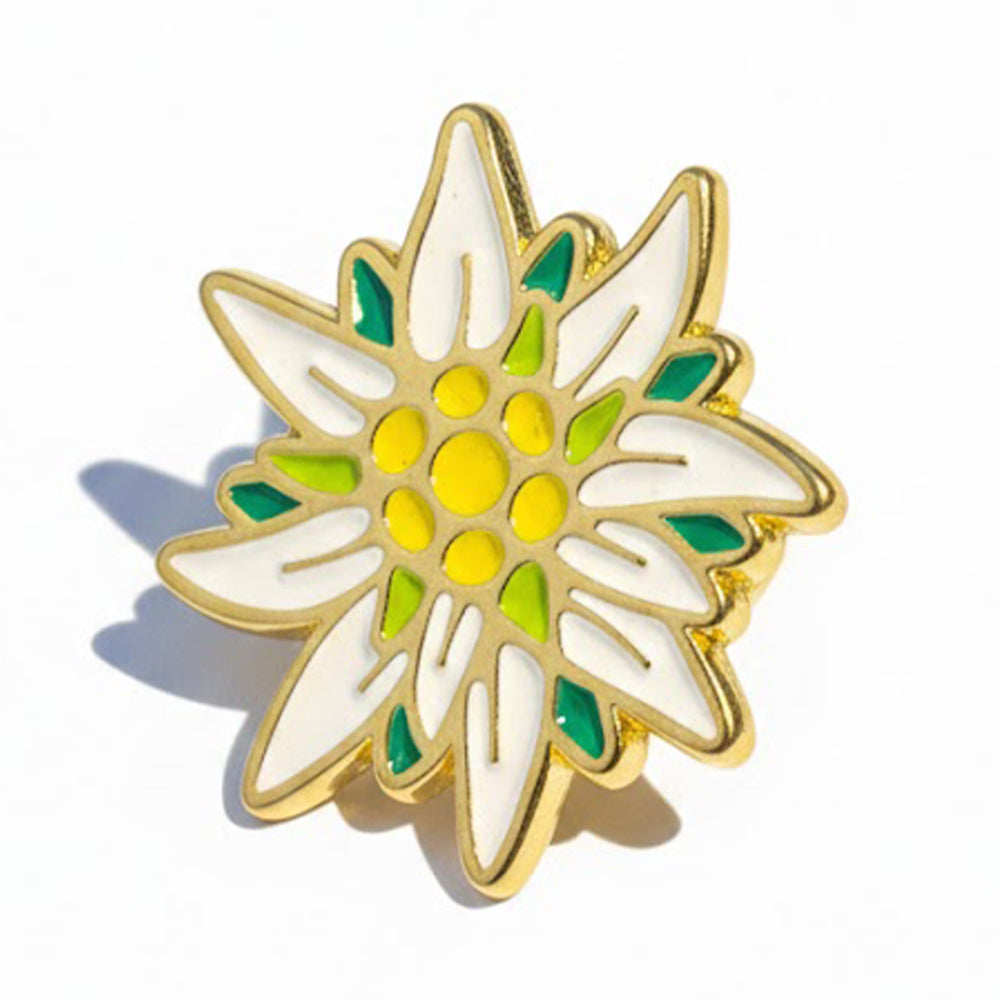 Anstecker Edelweiß Bunt