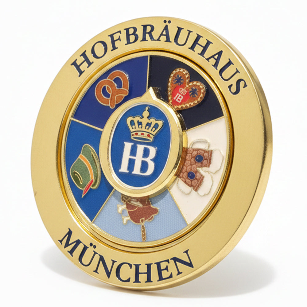 Anstecker Glücksrad drehbar - Hofbräu