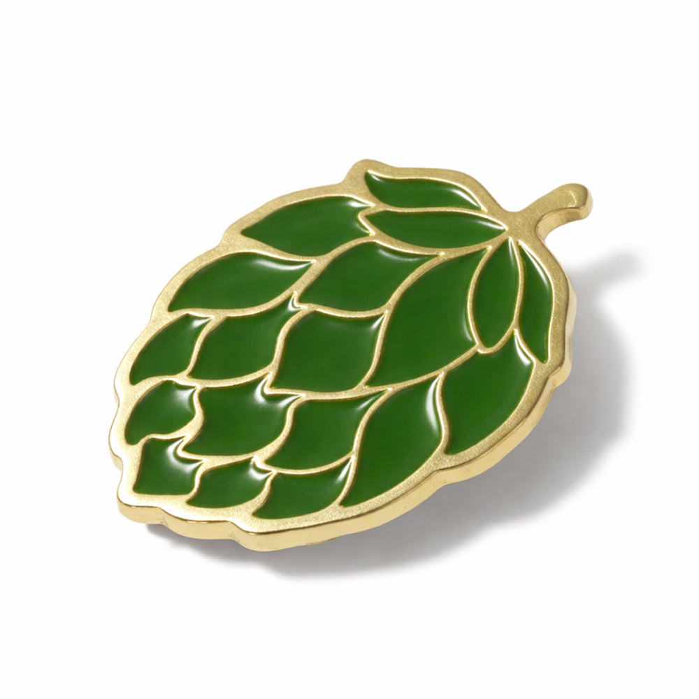 Anstecker Hopfen grün