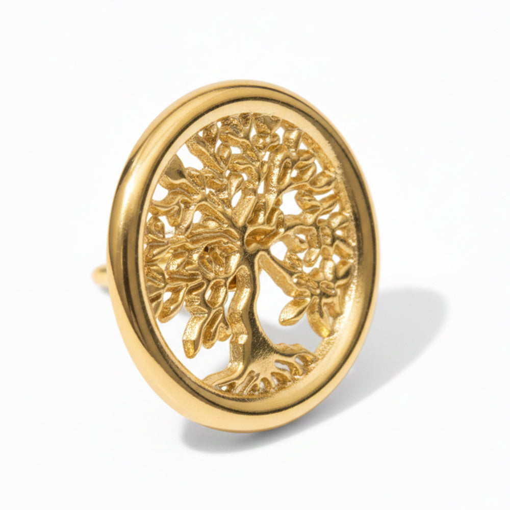 Anstecker Lebensbaum gold