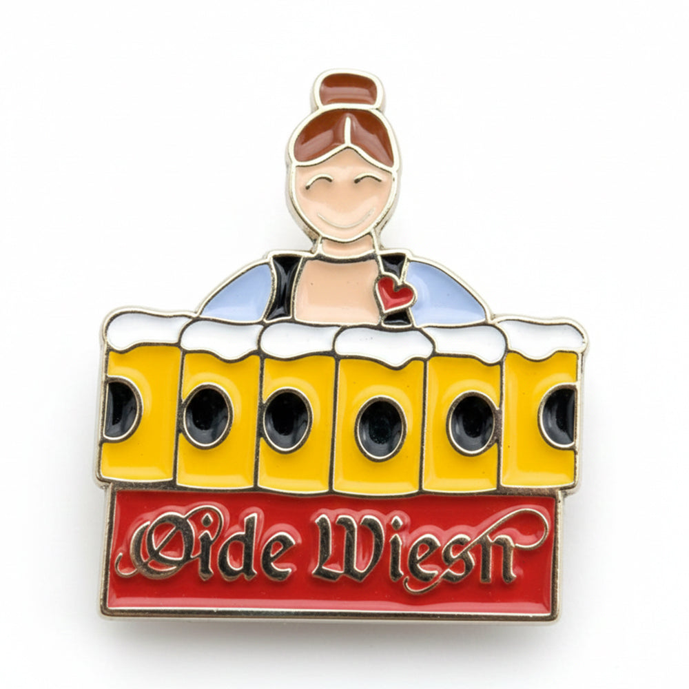 Anstecker Oide Wiesn™ Pin Bedienung