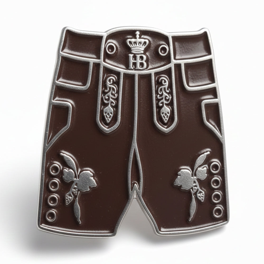 Anstecker Oktoberfest Lederhose - Hofbräu