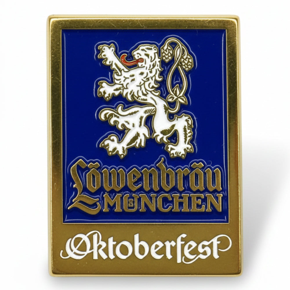 Anstecker Oktoberfest™ Pin Löwenbräu Logo Blau