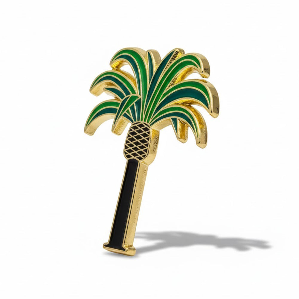 Anstecker Palme grün