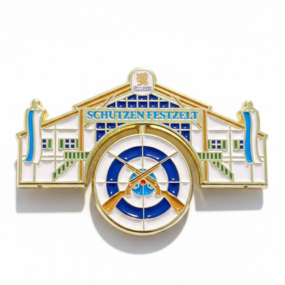 Anstecker Schützen-Festzelt Fassade Drehscheibe