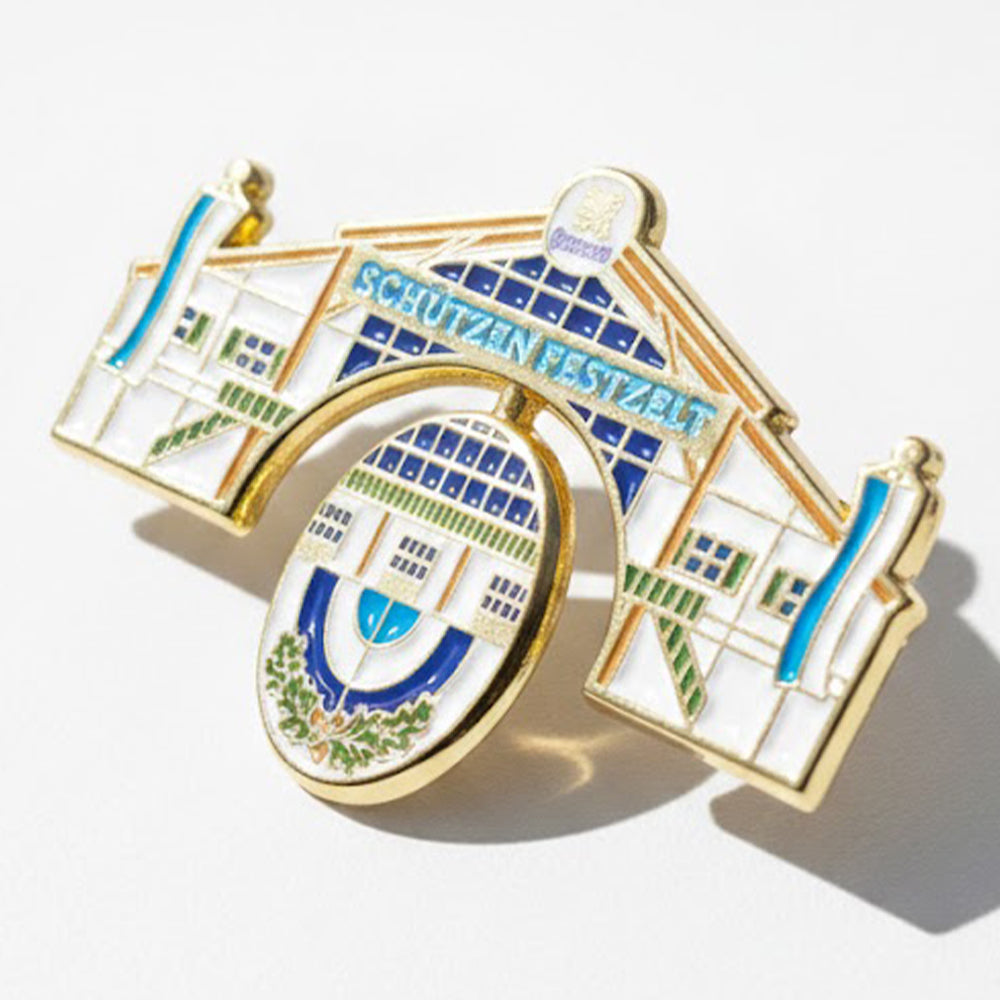 Anstecker Schützen-Festzelt Fassade Drehscheibe