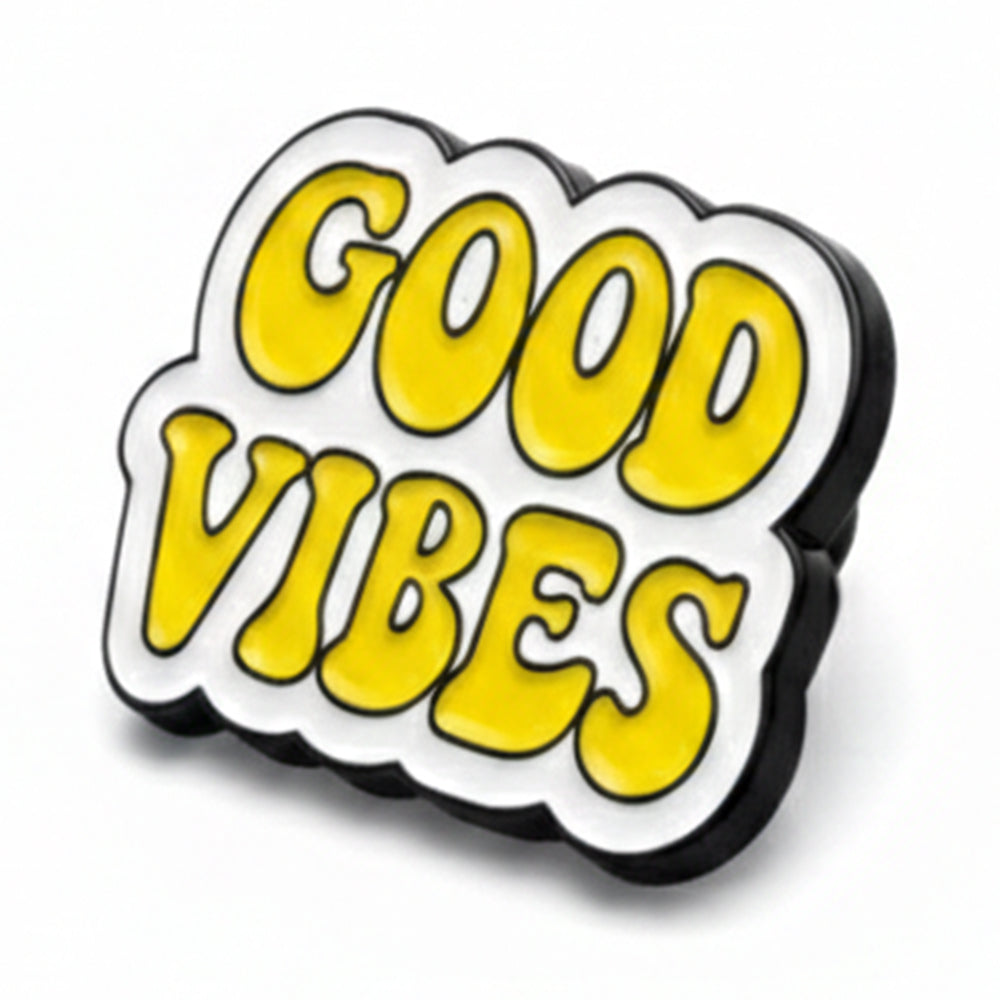 Anstecker Spruch "Good Vibes"