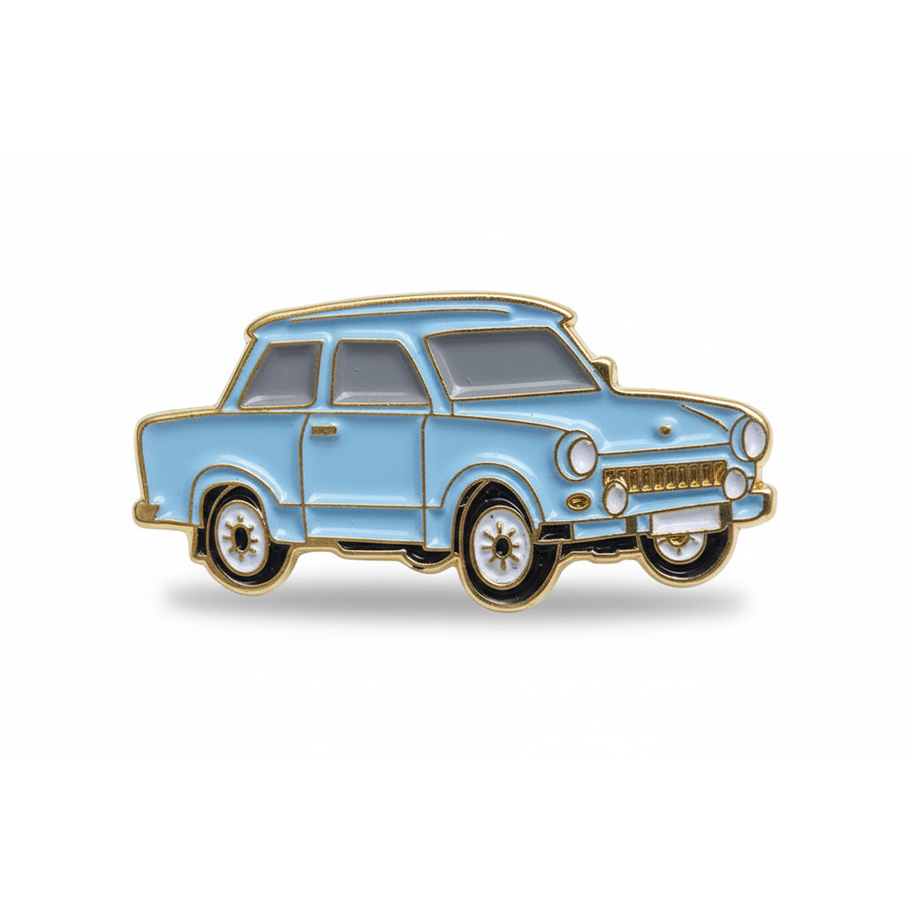 Anstecker Trabi blau