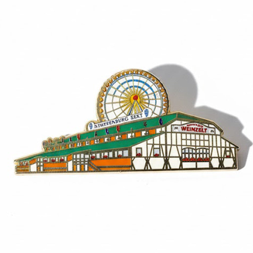 Anstecker Weinzelt Festzelt Fassade